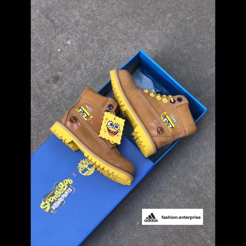 SpongeBob x Timberland Boots Kid s Classic Brown Babies Kids