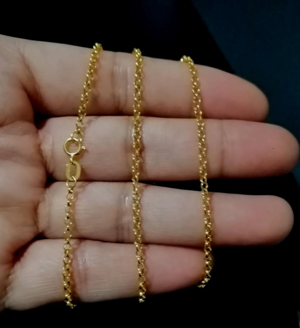 Tauco Chain 18k Gold Necklace, Women's 