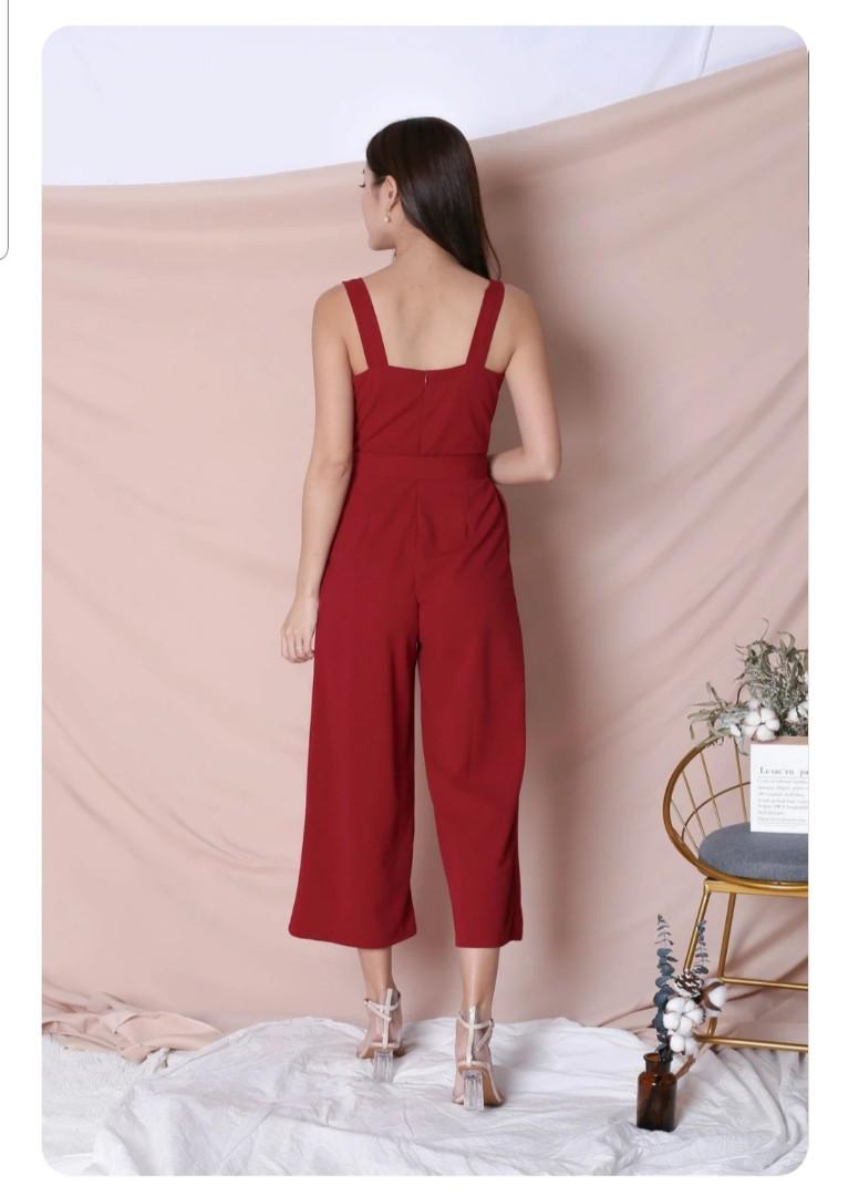 Embrace Ruffle Jumpsuit (Terracotta)