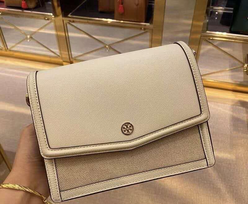 Tory Burch Robinson Canvas Floral Interior Convertible Shoulder Bag,  Luxury, Bags & Wallets on Carousell