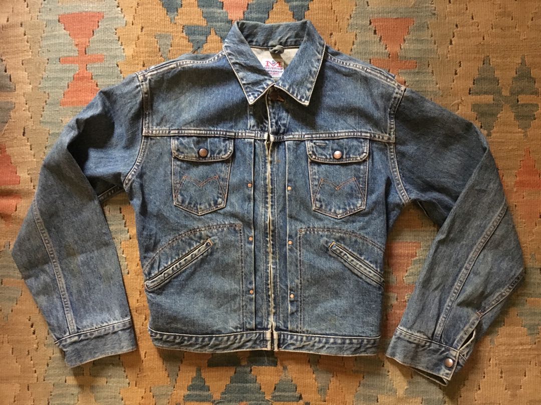 Vintage maverick denim discount jacket