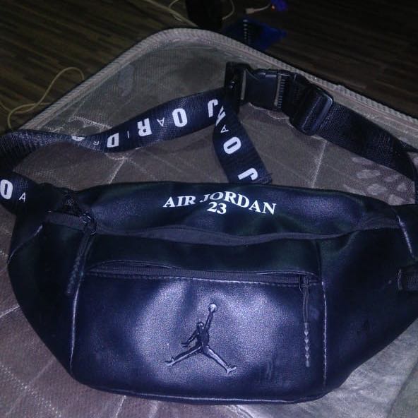 air jordan leather waist bag