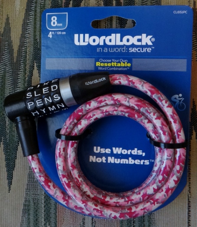 wordlock bicycle lock
