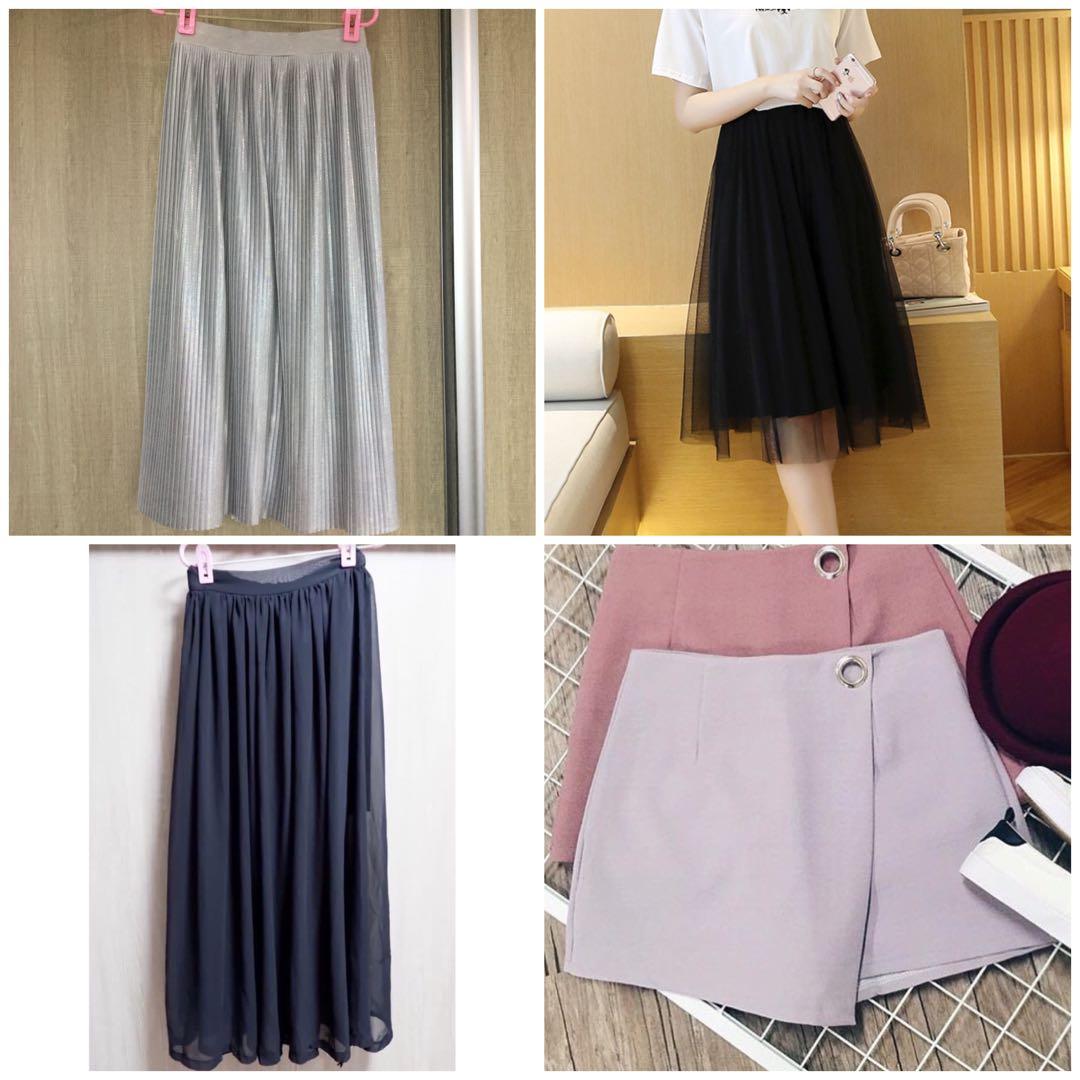 4 Skirts Women S Fashion Clothes Dresses Skirts On Carousell