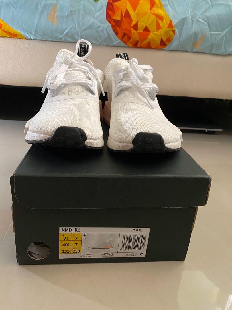Nmd white hotsell vapour pink
