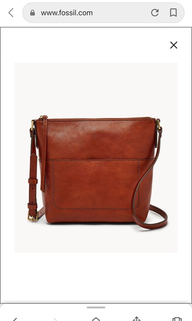 Fossil amelia crossbody discount brandy