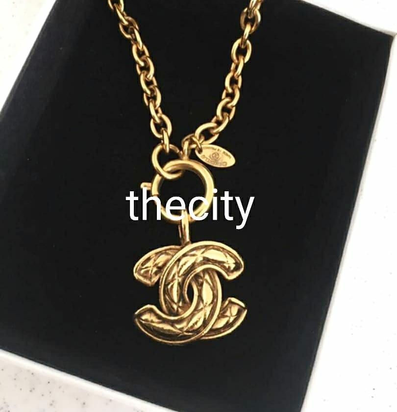Chanel clearance quilted necklace