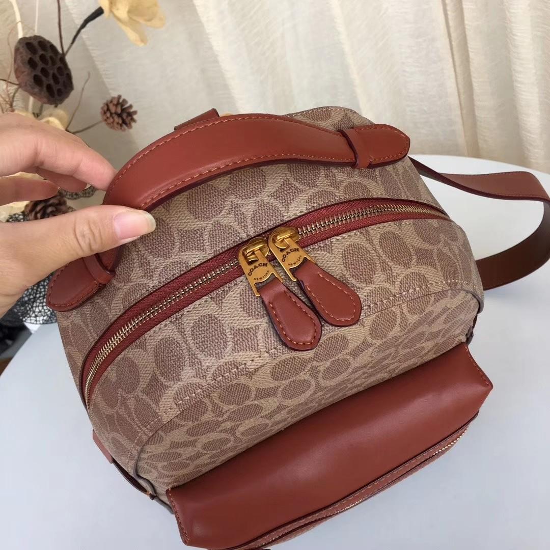 Authentic coach 32754 large campus backpack in signature canvas large