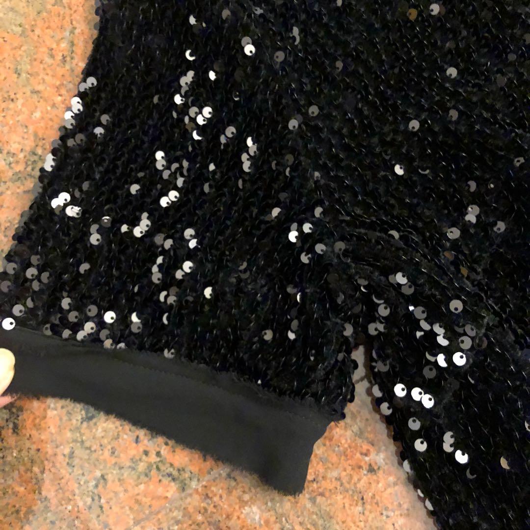 black and bling dress