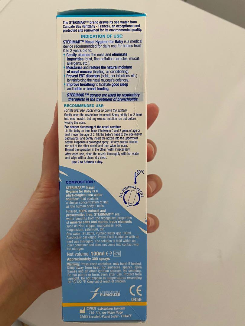 BNIB Sterimar nasal hygiene spray 100ml, Babies & Kids, Nursing