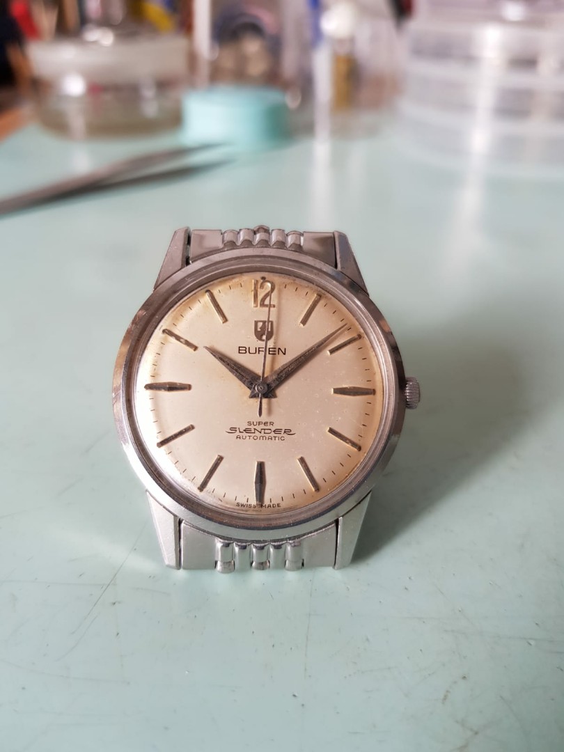 Buren shop skeleton watch