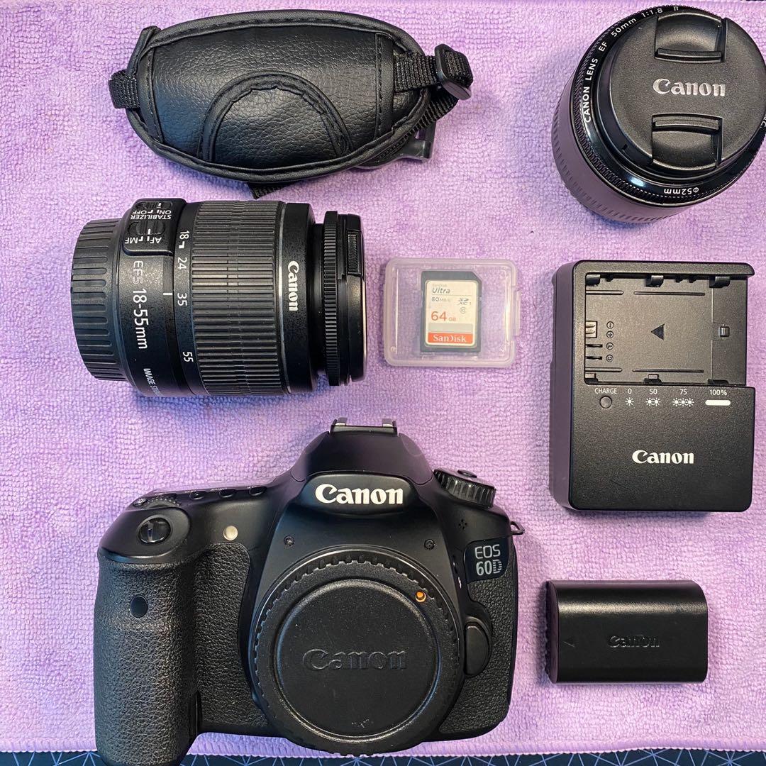 Free Delivery Canon Eos 60d 18 55mm Is Ii 50mm Lens Cheap