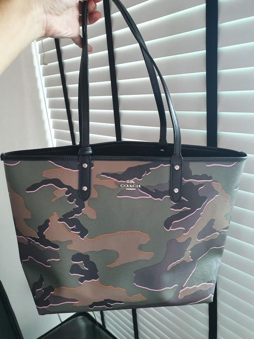 coach camouflage tote