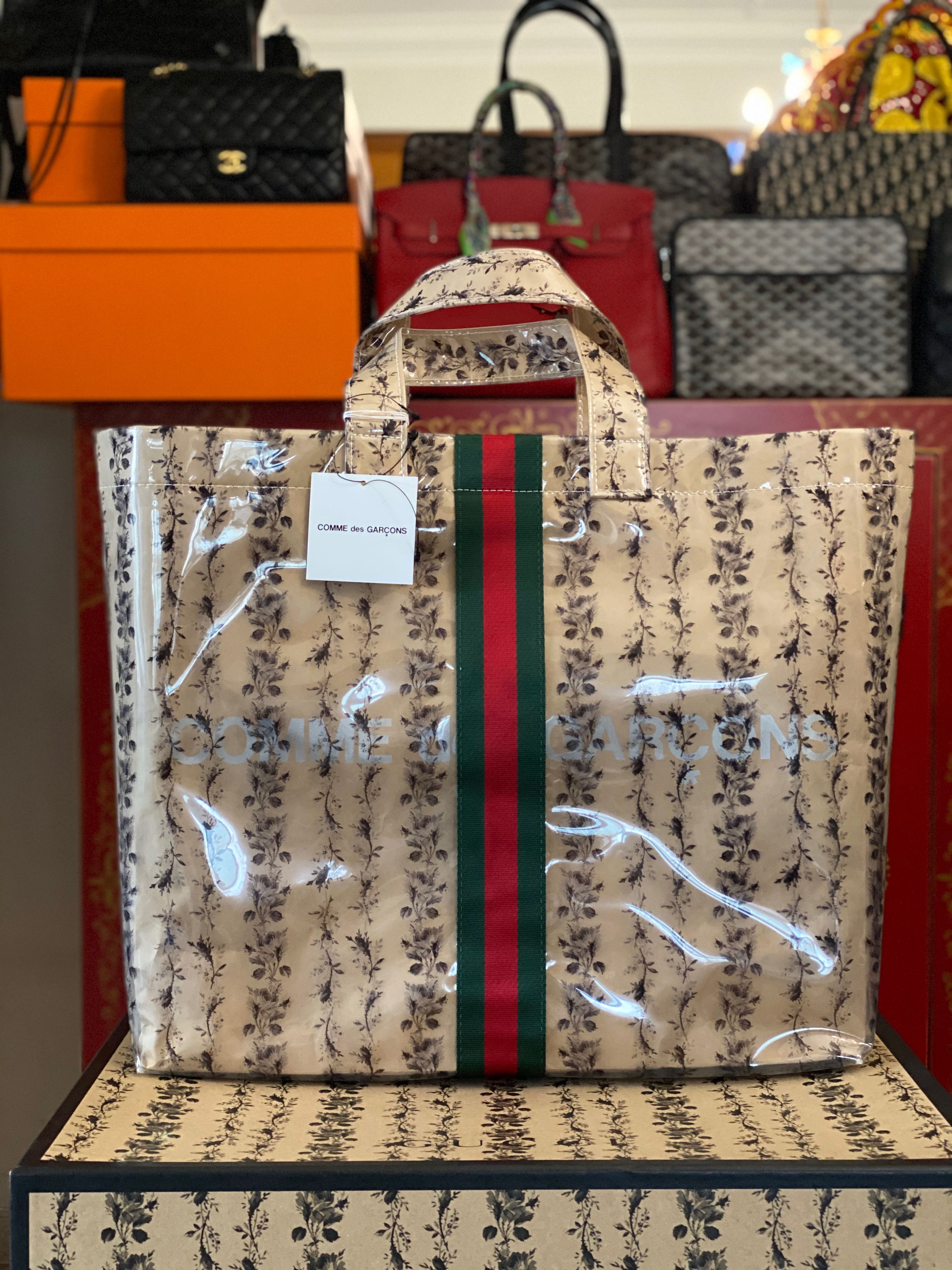 Cdg x gucci tote bag discount