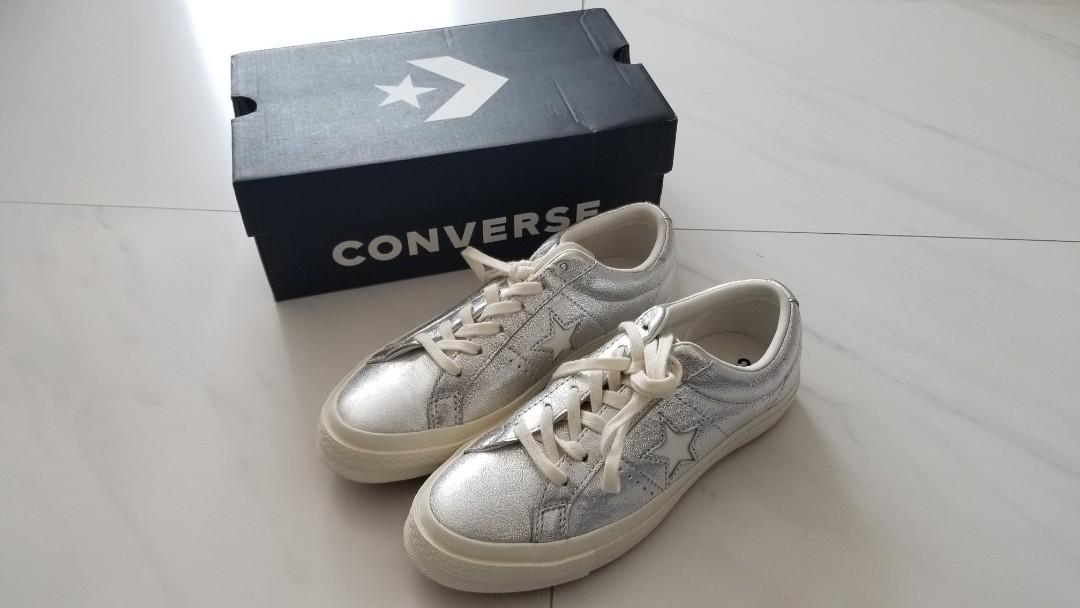 Converse one discount star silver