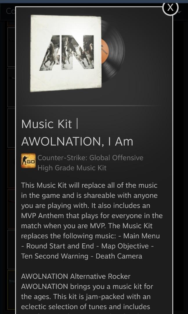 Csgo Music Kit Awolnation I Am Toys Games Video Gaming In Game Products On Carousell These friends of mine will come and go i'm the first to leave and last to know i'll be swimming in a. carousell