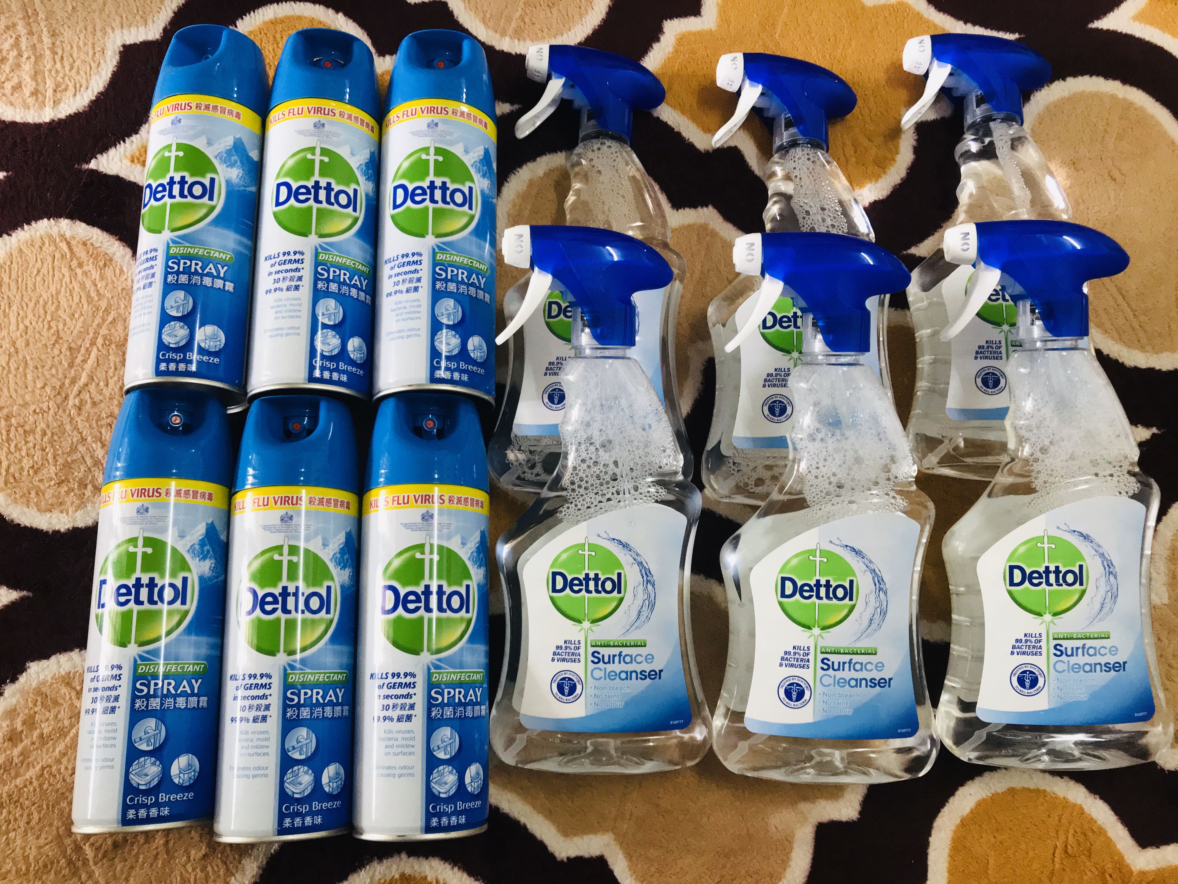 Dettol Disinfectant Spray & Surface Cleanser, Everything Else, Others