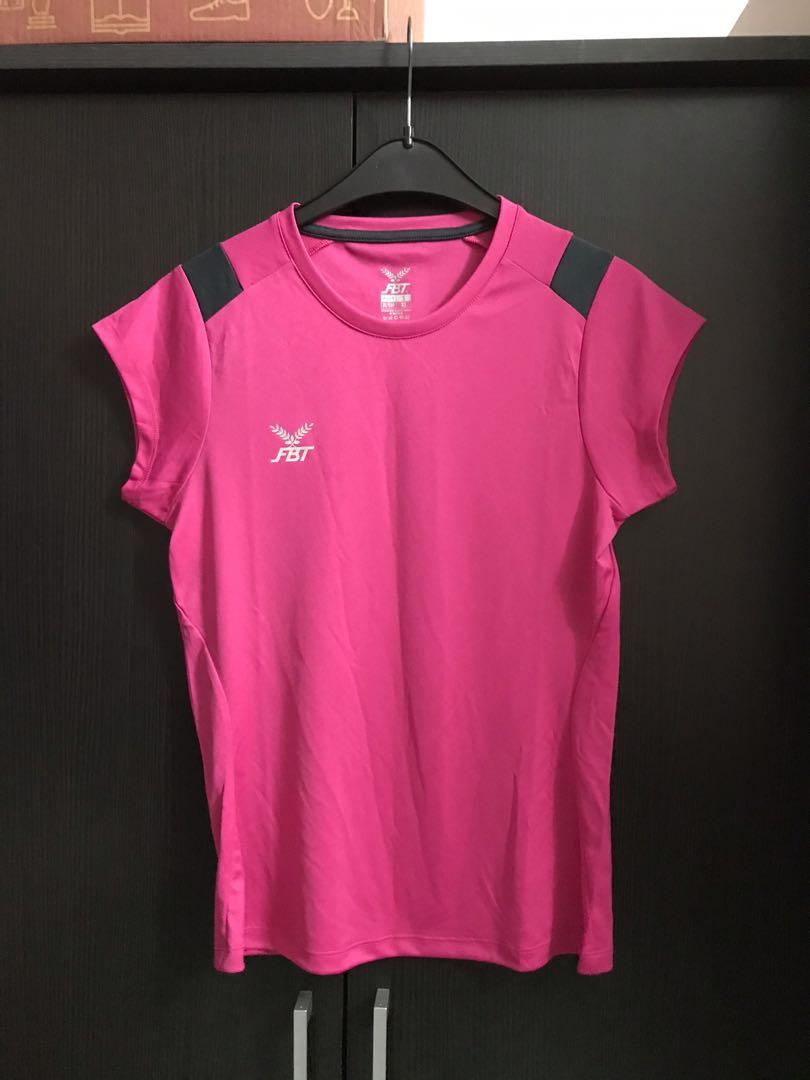 hot pink workout shirt