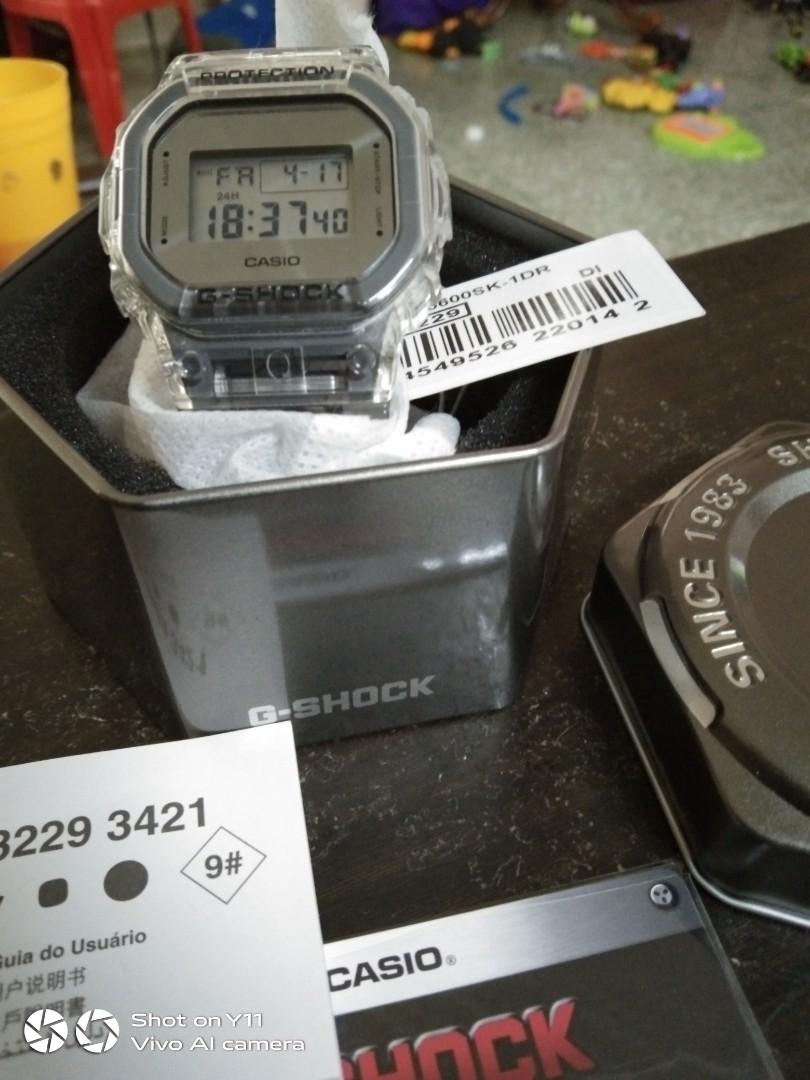 Gshock Dw5600 Sk1 Fullset Original Men S Fashion Watches On Carousell