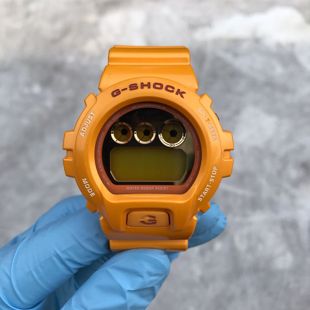 Gshock DW6900 SB9 mango Men s Fashion Watches Accessories