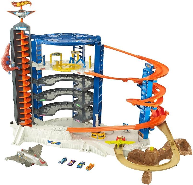 hot wheels car garage set