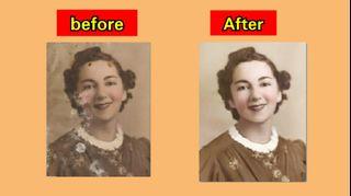 I will Retouch your old photos