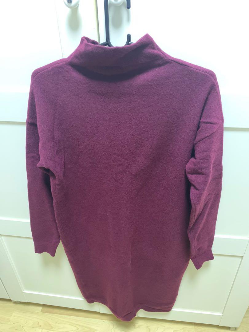 Massimo Dutti Turtle neck winter dress, Luxury, Apparel on Carousell