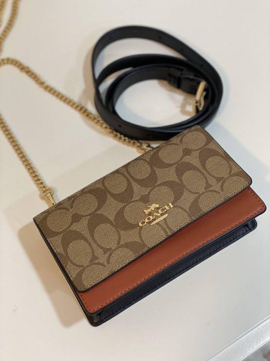 Flap belt bag hot sale in signature canvas