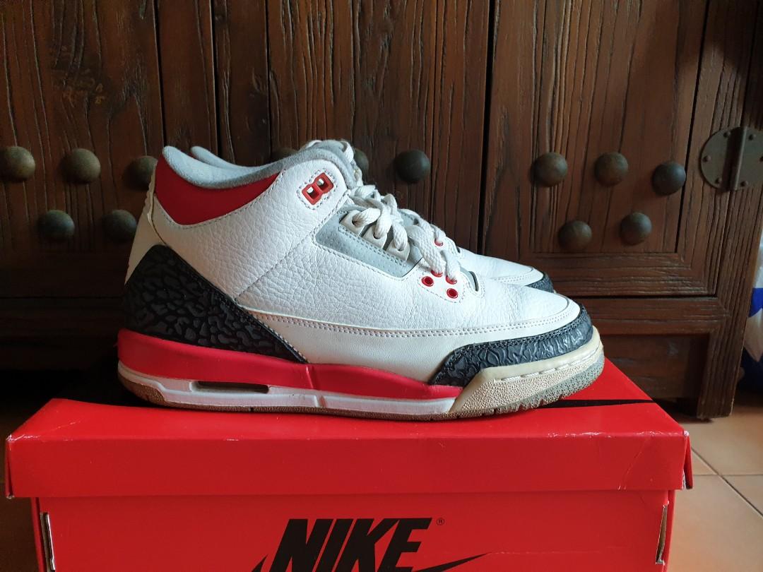 Jordan 3 fire red 2013 on sale