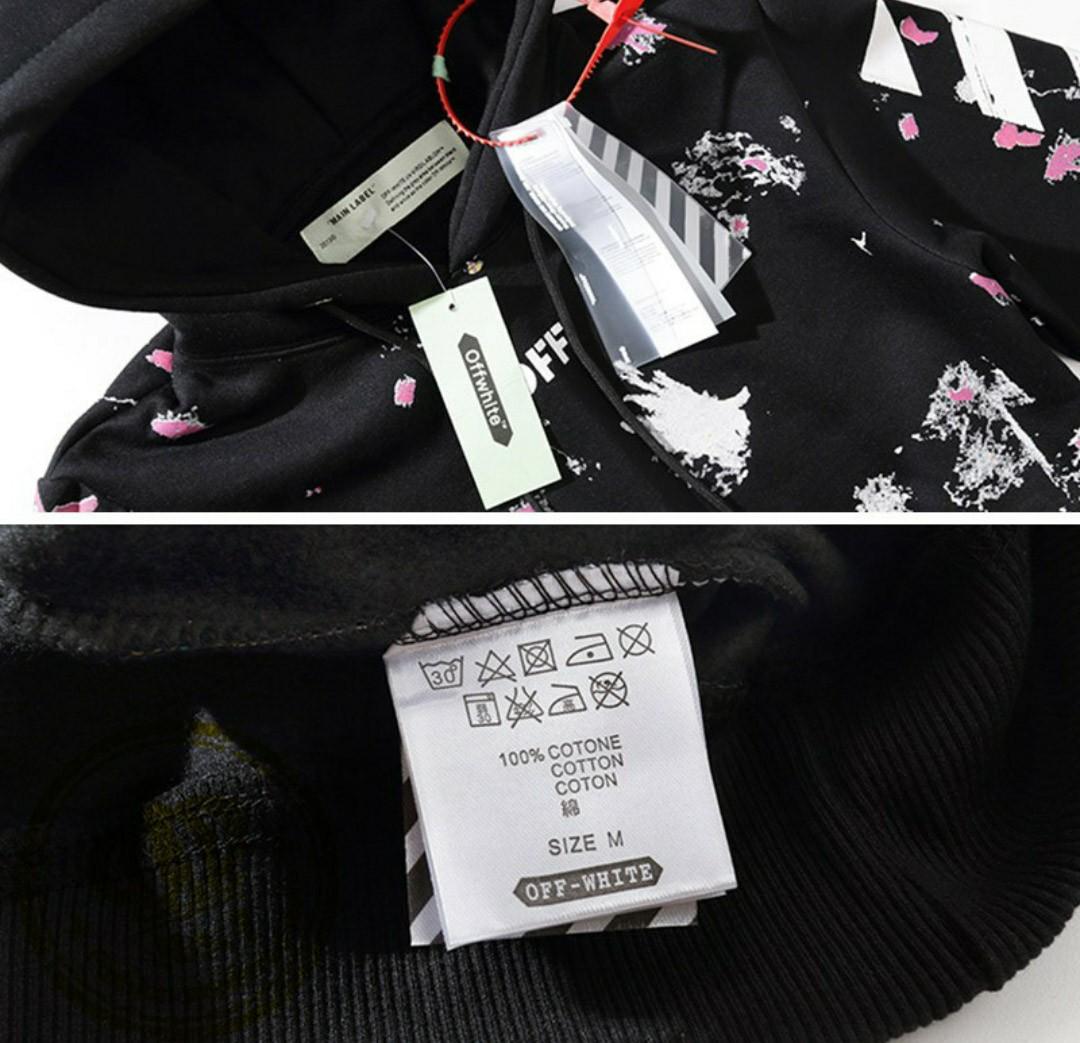 Paint splatter sale off white hoodie