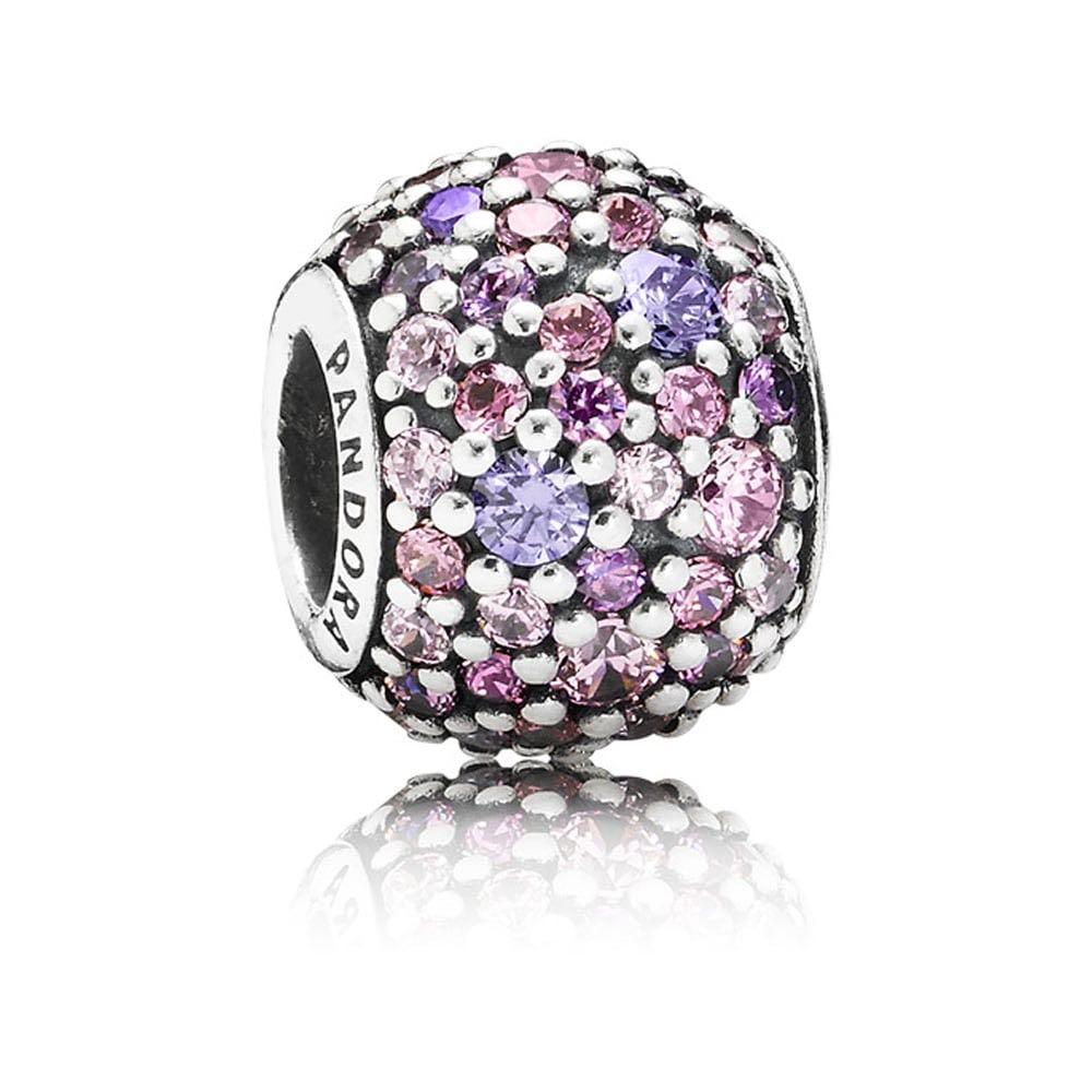 pink and blue pandora charm