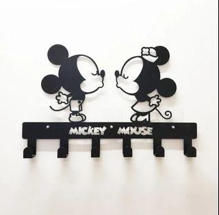 PO Mickey & Minnie Mouse Way Clothes Hanger Hook & Frescos