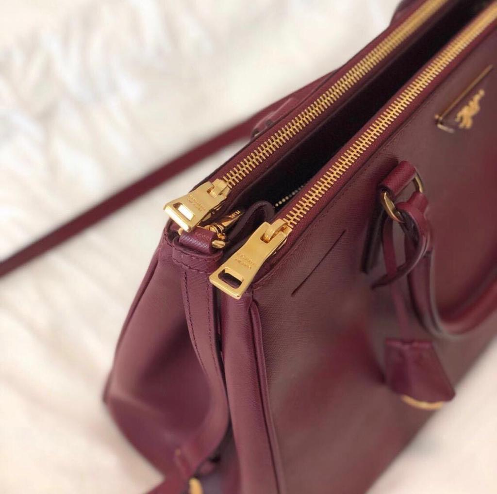 Prada cerise best sale galleria bag