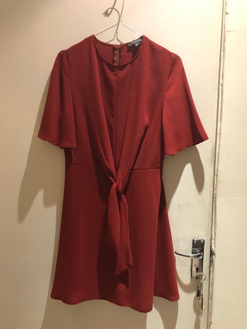primark rust dress