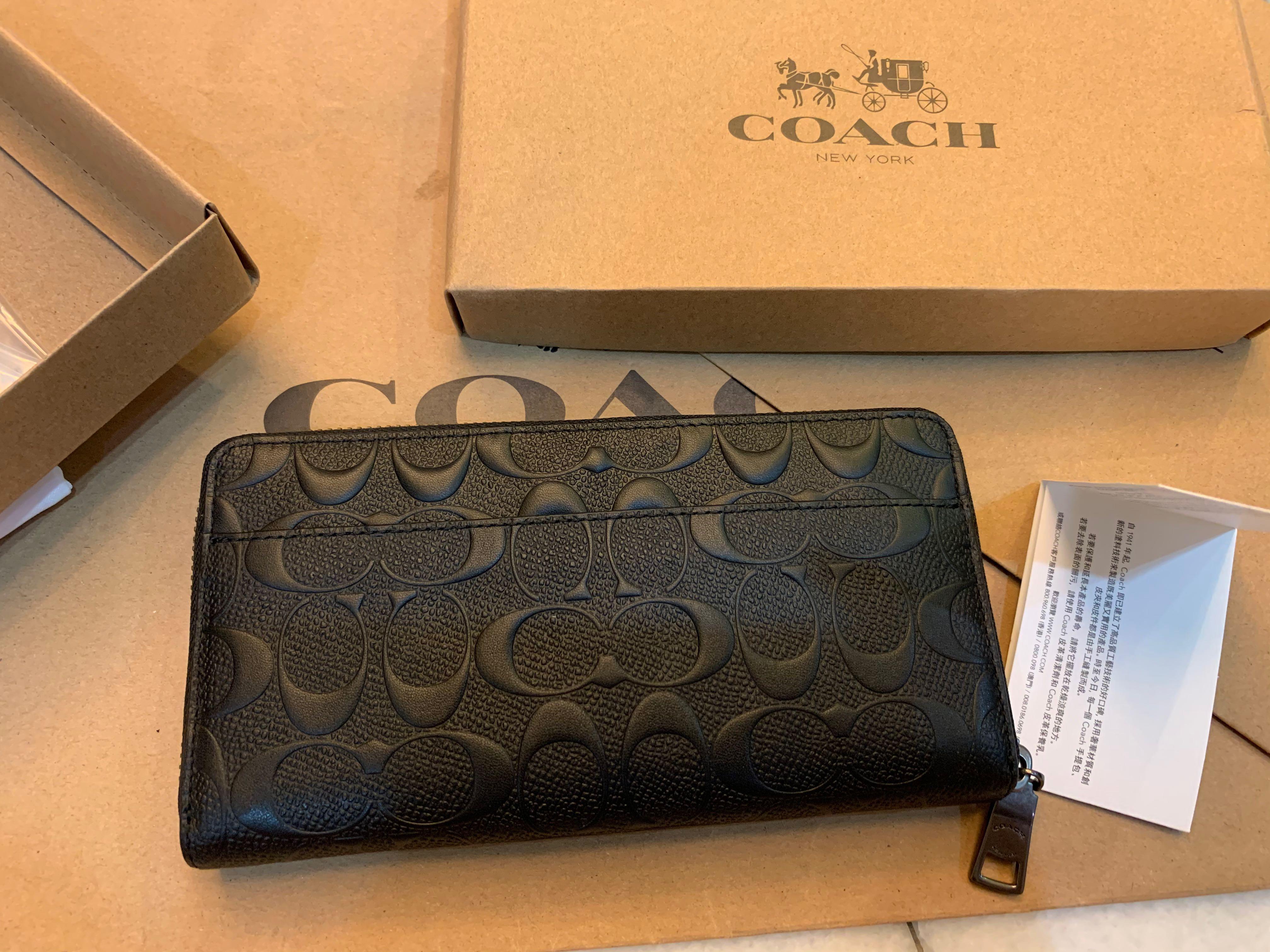 Coach on sale long purse