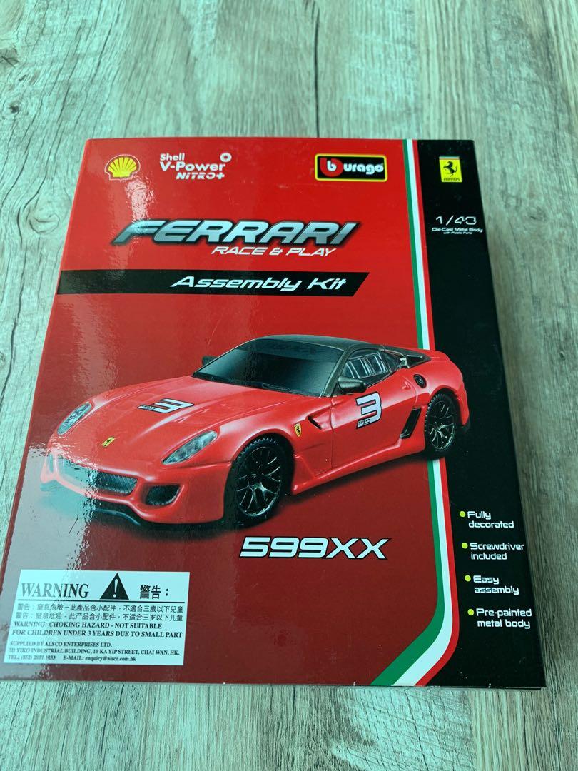 Shell Ferrari Race Play Assembly Kit 599xx 興趣及遊戲 旅行 旅遊 旅行必需品及用品 Carousell