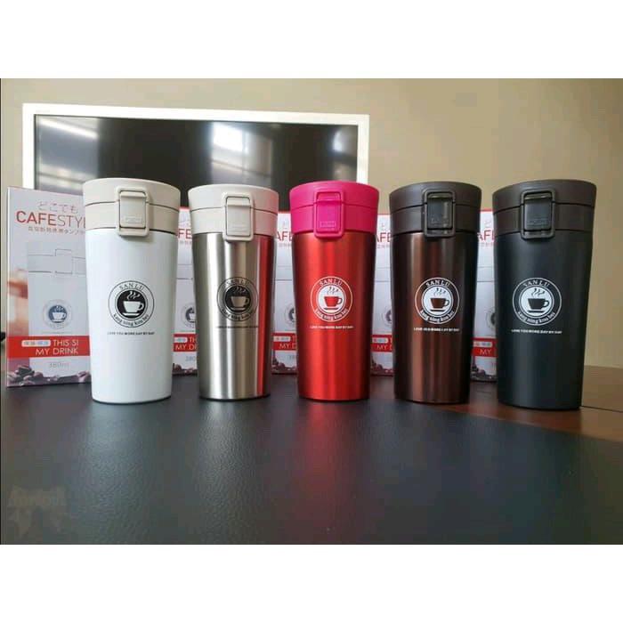 Termos Kopi Original/ Travel Mug Coffee Tahan Air Panas & Dingin, Kitchen &  Appliances di Carousell