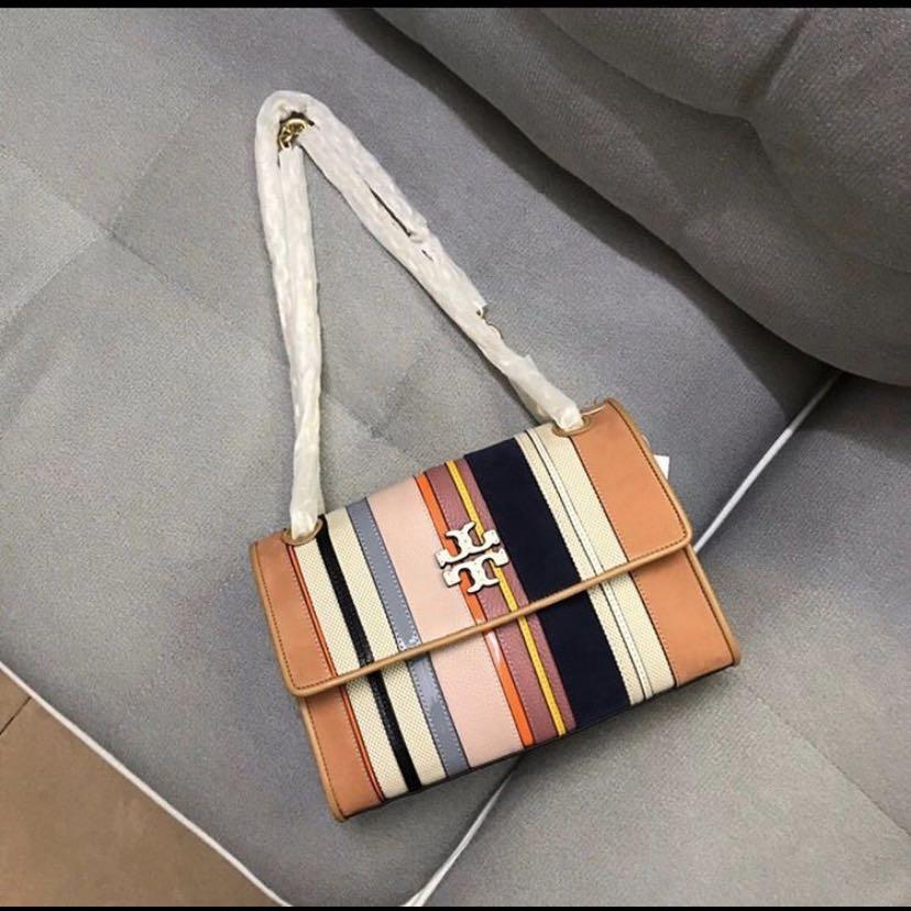 Tory burch mcgraw store mixed materials carryall