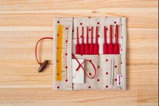 #MADEinSG Tulip ETIMO Red Crochet Hook with Cushion Grip Set (Made in Japan)