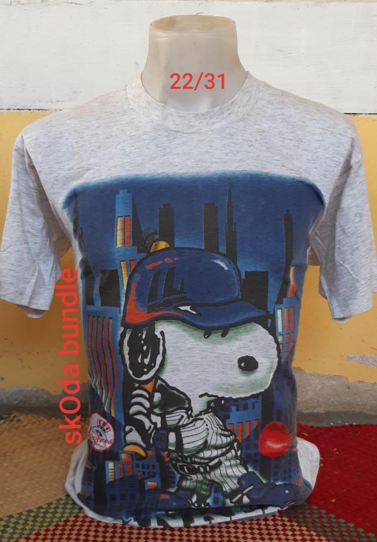 Snoopy x New York Yankees MLB Team Fashion T-Shirt - REVER LAVIE