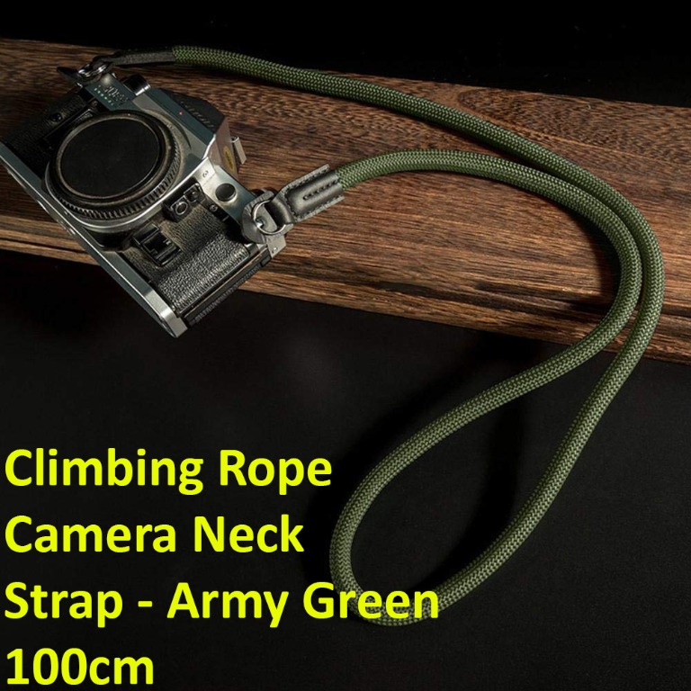 全新 登山繩相機帶 Climbing Rope Camera Strap 軍綠色 Army Green