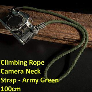 全新 登山繩相機帶 Climbing Rope Camera Strap 軍綠色 Army Green