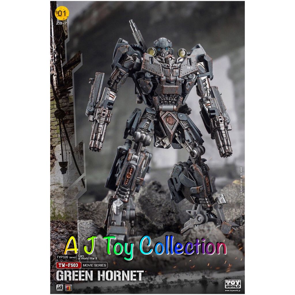 In Stock Transformers Tw Toyworld Fs 03 Fs03 The Last Knight Tlk Ww2 Wwii Bumblebee Green Hornet Gray Version Hobbies Toys Toys Games On Carousell
