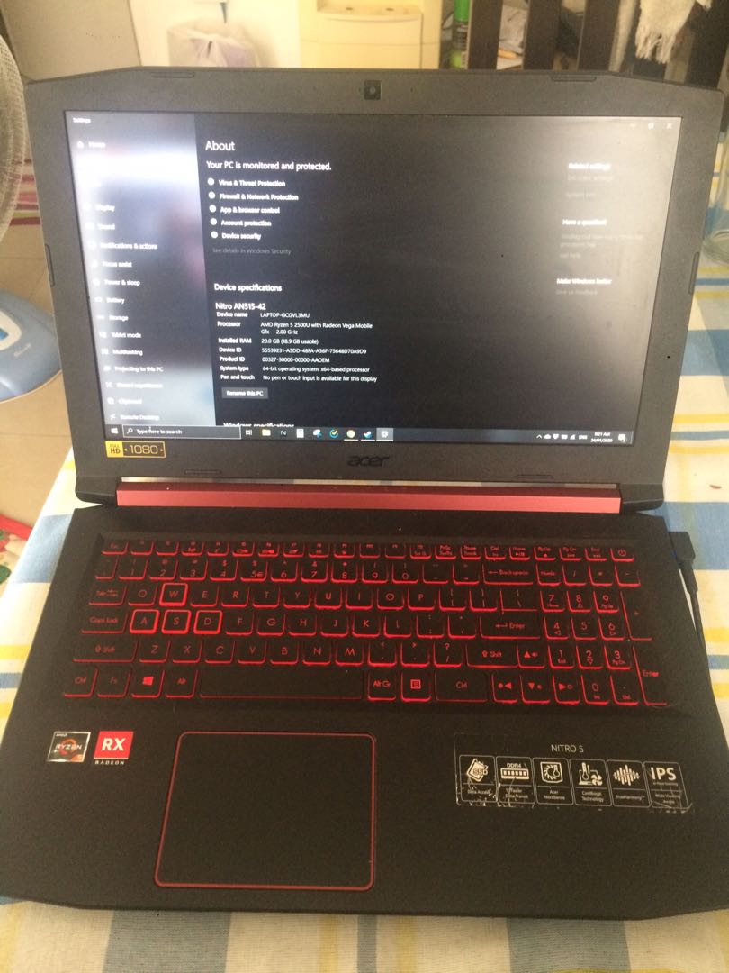 Acer Nitro 5 A Gaming Laptop Electronics Computers Laptops On Carousell