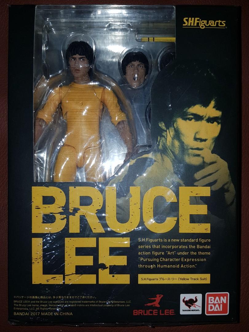 Authentic SHF Bruce Lee Yellow Track Suit, Hobbies & Toys, Toys & Games ...