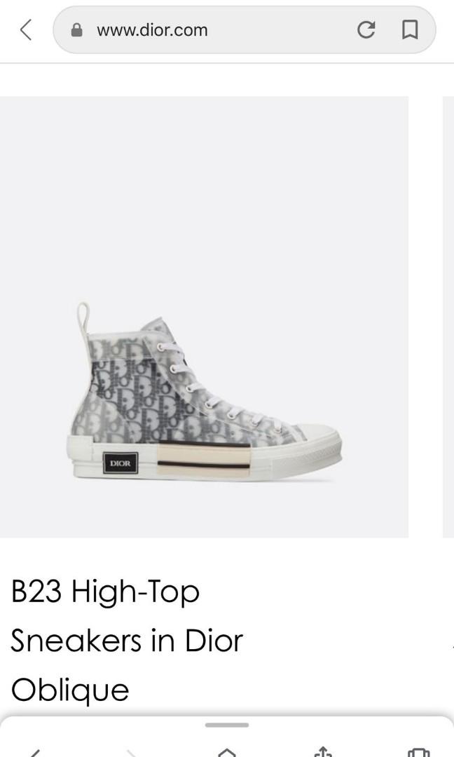 christian dior b23 high top