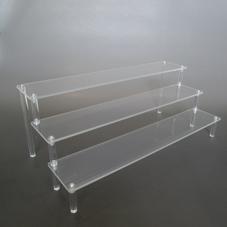 Clear Acrylic 40cm 3 tiered display base for figurines, Hobbies & Toys ...