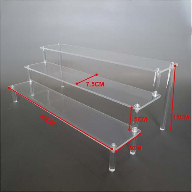 Clear Acrylic 40cm 3 tiered display base for figurines, Hobbies & Toys ...