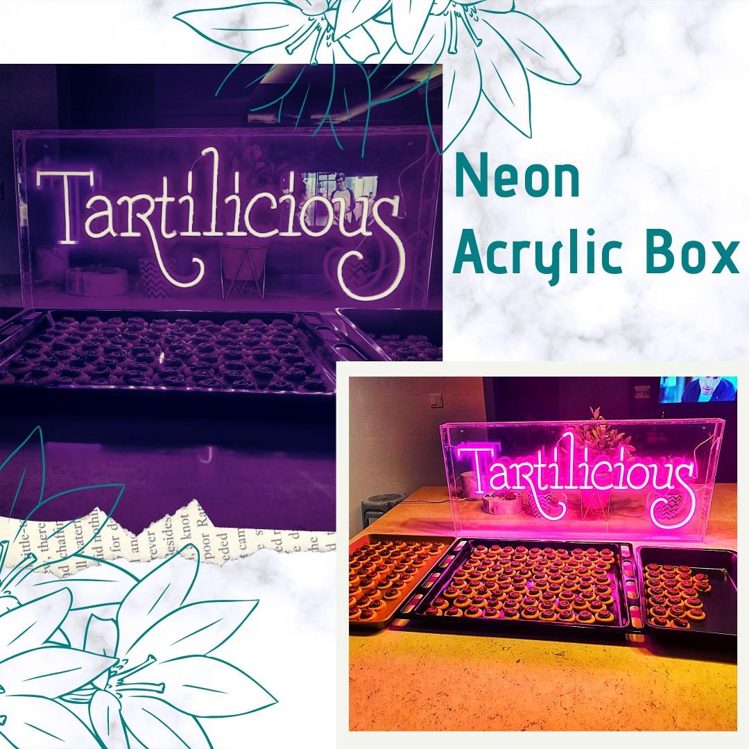 Customised Neon Sign Acrylic Box Light Furniture Home Decor Lighting Supplies On Carousell