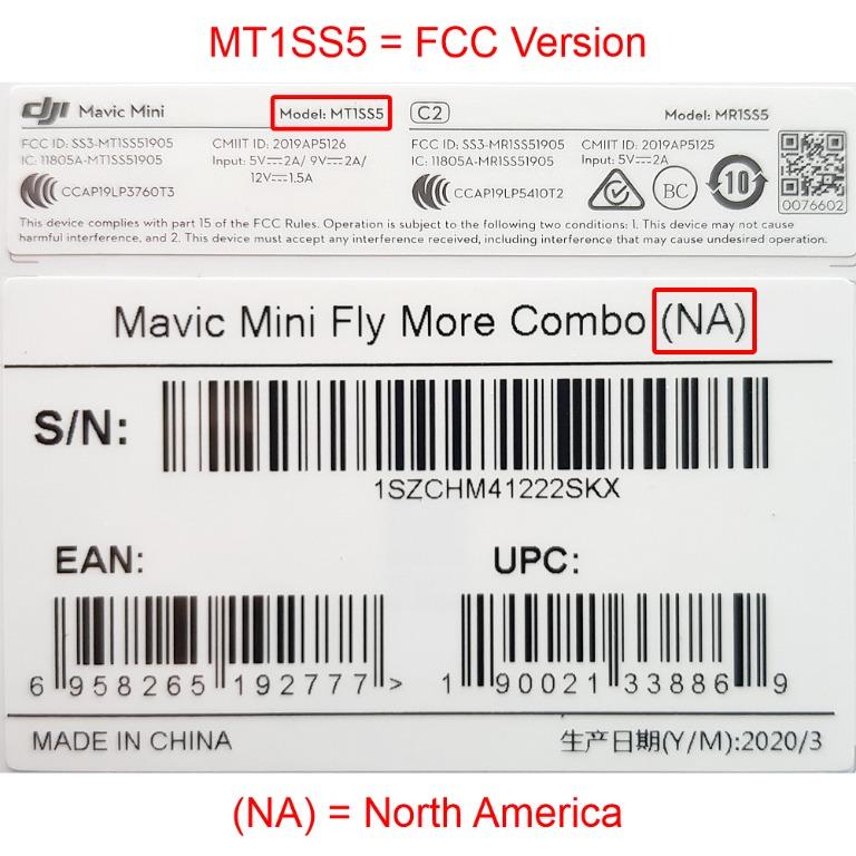 Fcc version cheap mavic mini